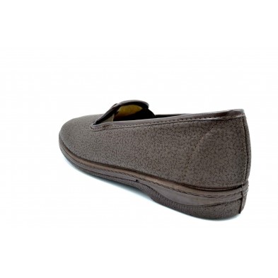 Isasa 518 Curti marrón | Zapatilla de paño | Horma ancha