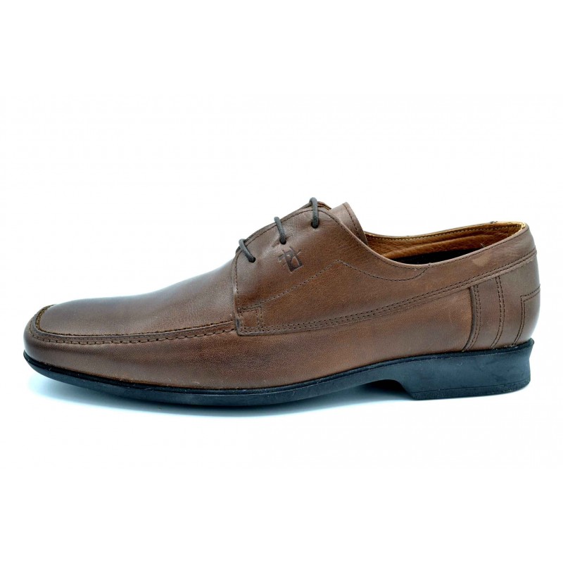 Pitillos 815 marr n Zapato de vestir de piel con cordones