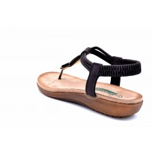Amarpies ABZ17063 Negro | Sandalia dedo planta GEL
