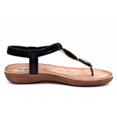 Amarpies ABZ17063 Negro | Sandalia dedo planta GEL