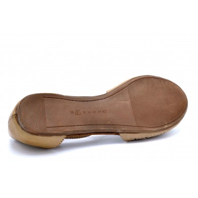 Deity 8450ol beige | Sandalia plana para mujer