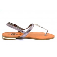 Deity 3703ht plomo | Sandalia plana de dedo