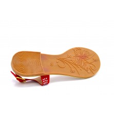 Deity 3758oz rojo | Sandalia de dedo para chica