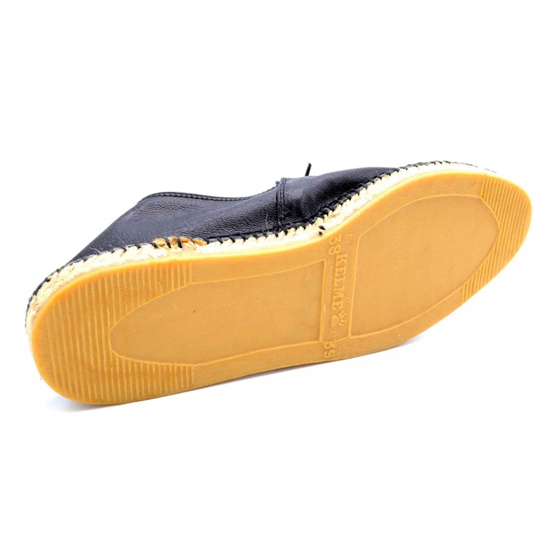 Kelme 74044 negro | Alpargata de piel unisex