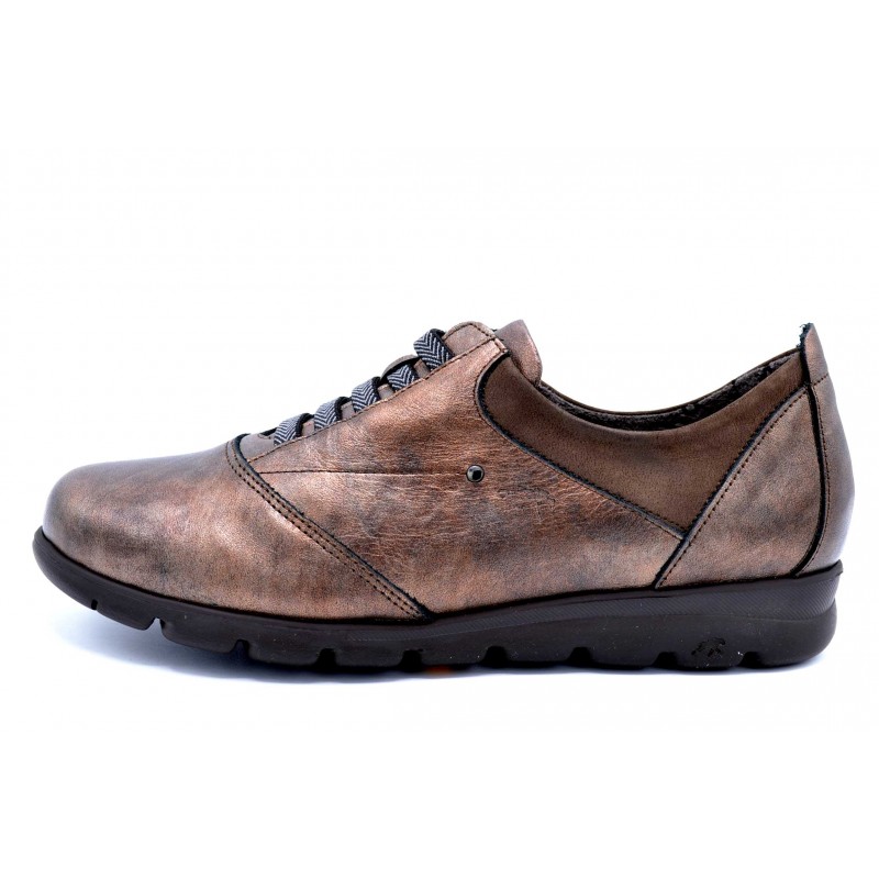 Fluchos Susan F0354 Cobre Zapato de piel sin cordones