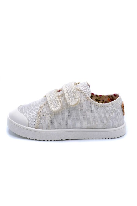 Pablosky 980050 Plata | Zapatilla de lona para niñas