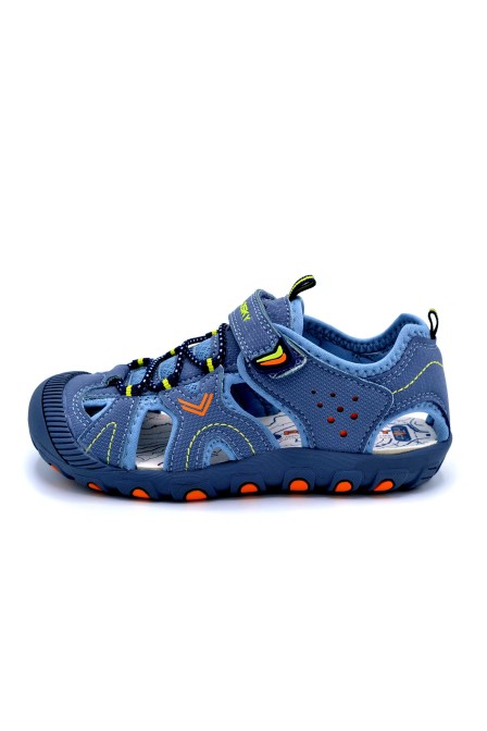 Pablosky 981910 Blue Orange | Sandalia sport para niño