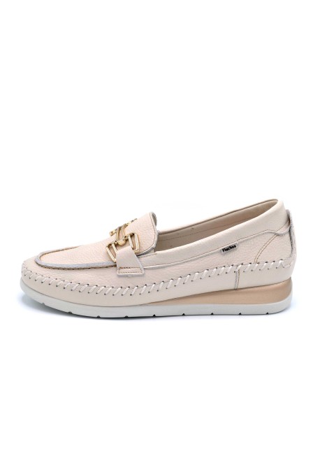 Fluchos Sella F2141 Indios Raw | Mocasín de piel con cuña para mujer