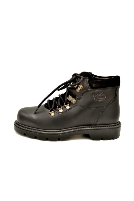 PBL 711310 Negro | Bota infantil de piel con cordones
