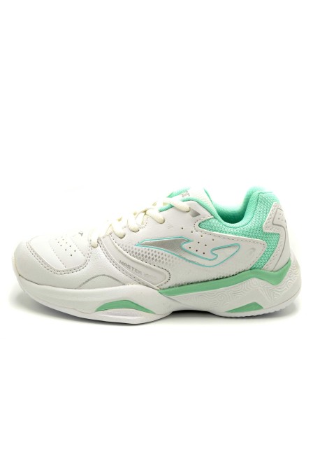 Joma Master 100 Jr Blanco Cyan | Zapatillas de pádel y tenis para niños