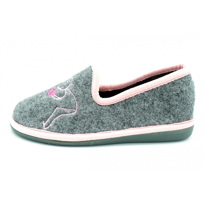 Niagara 4054 gris - Zapatilla invierno de relax
