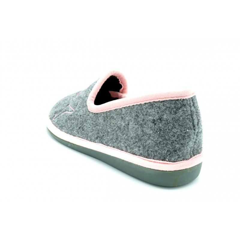 Niagara 4054 gris - Zapatilla invierno de relax