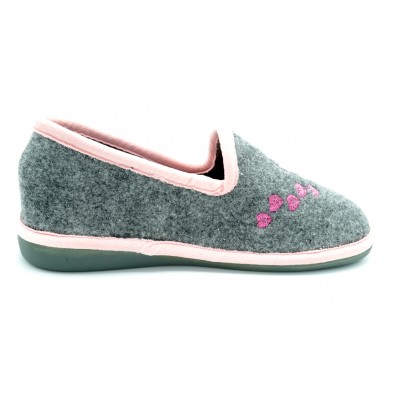 Niagara 4054 gris - Zapatilla invierno de relax