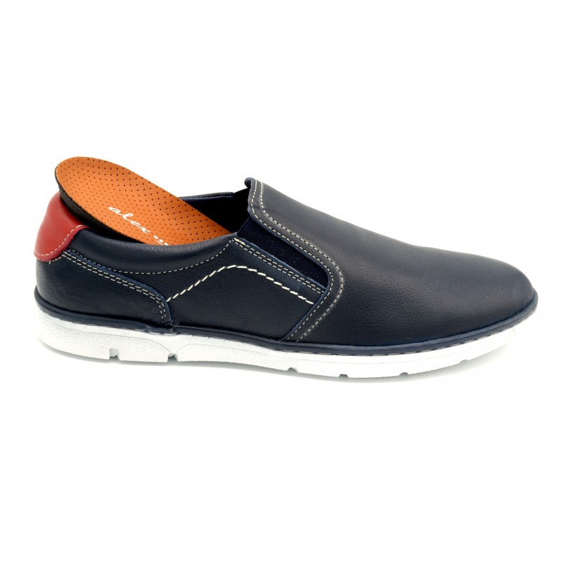 Alex 3629 Marino - Zapato sport de piel