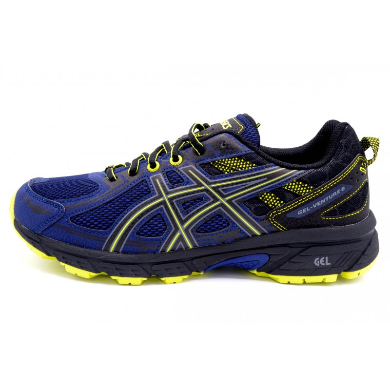 Asics Gel venture 6 blue black/energy green