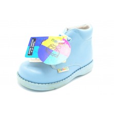 Nenuco 1165 Celeste - Botita de piel para niño