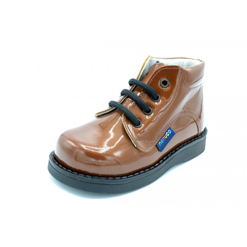 Nenuco 3039 Charol cuero - Bota de charol para niña
