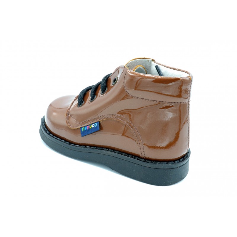 Nenuco 3039 Charol cuero - Bota de charol para niña
