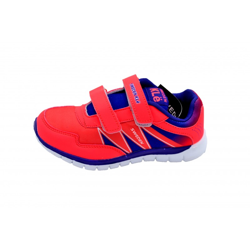 Sweden Kle Star fuxia - Deportivo de velcro para niña
