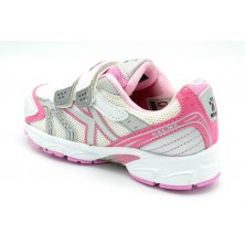 Kelme Zoe rosa - Zapatilla deportiva running con velcro para niña