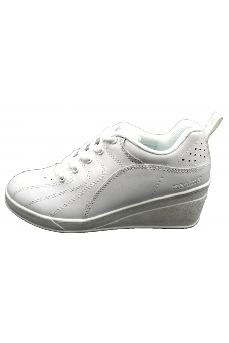 Kelme New Patty 2018 Blanca - Deportivo de cordones con cuña