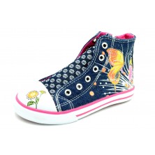 Pablosky 984520 - Bota de lona con plantilla de piel extraible