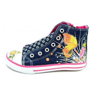 Pablosky 984520 - Bota de lona con plantilla de piel extraible