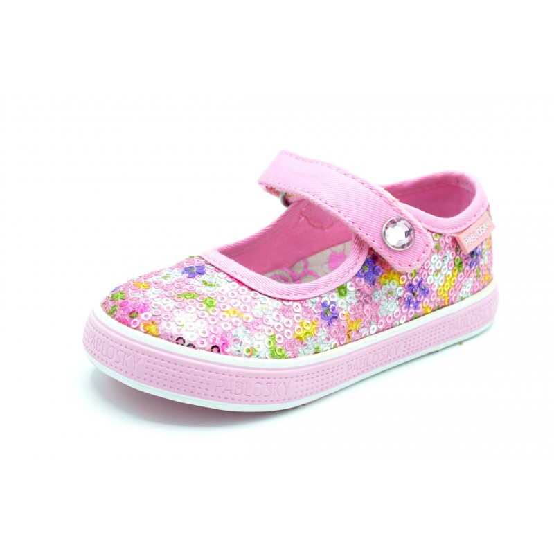 Pablosky 982570 - Mercedita de lona-lentejuelas