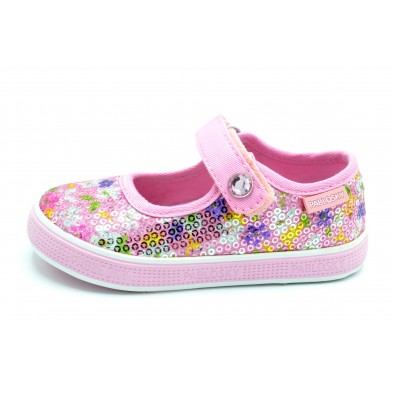 Pablosky 982570 - Mercedita de lona-lentejuelas