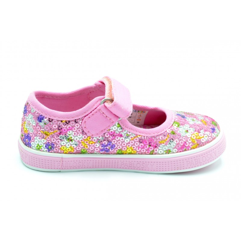 Pablosky 982570 - Mercedita de lona-lentejuelas