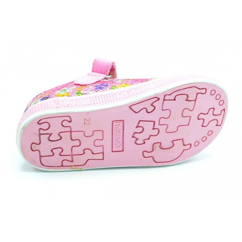 Pablosky 982570 - Mercedita de lona-lentejuelas