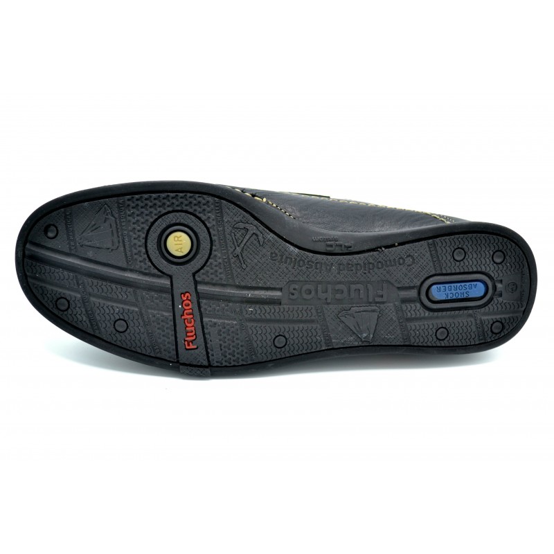 Fluchos 7575 Tornado Negro - Sandalia de Caballero