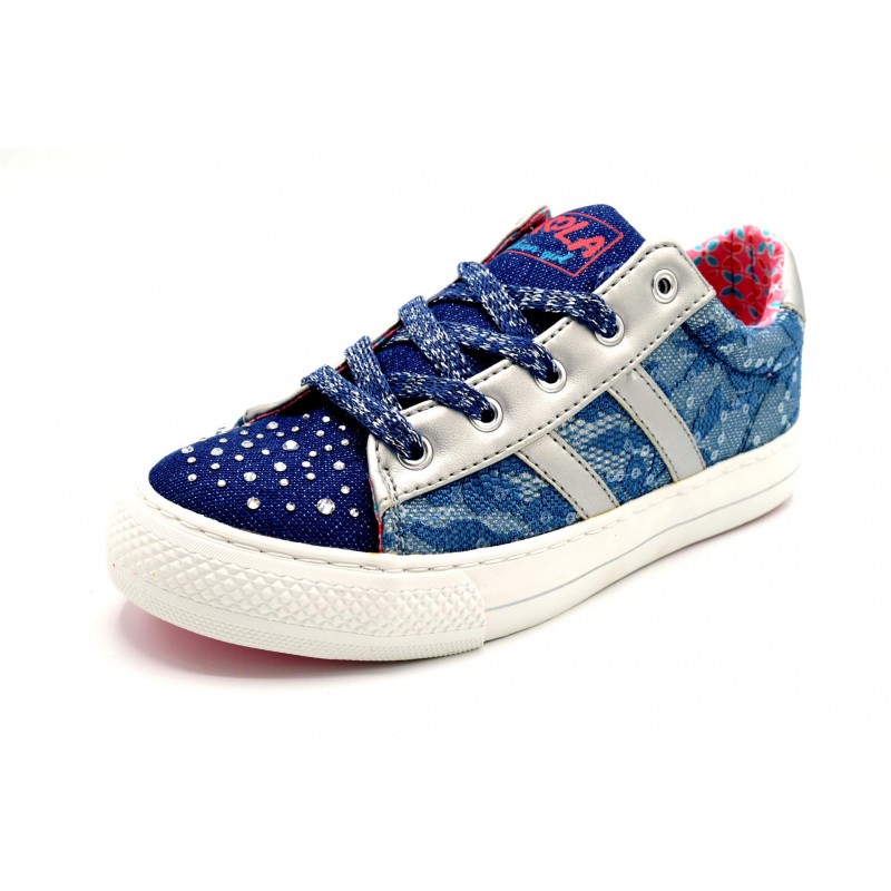 Pablosky 949220 Navy Lace - Zapatilla de lona