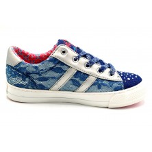 Pablosky 949220 Navy Lace - Zapatilla de lona