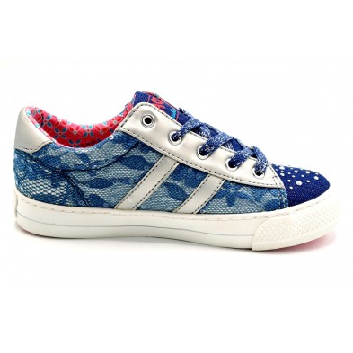 Pablosky 949220 Navy Lace - Zapatilla de lona