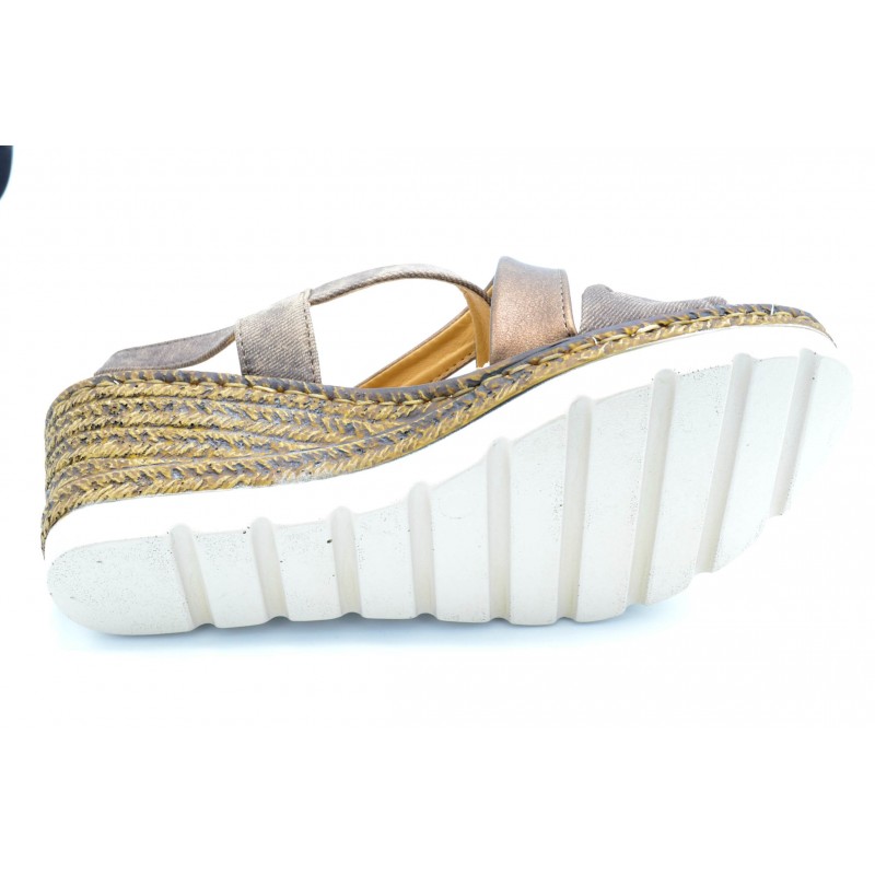 Amarpies AHE12131 Marron - Sandalia de Cuña