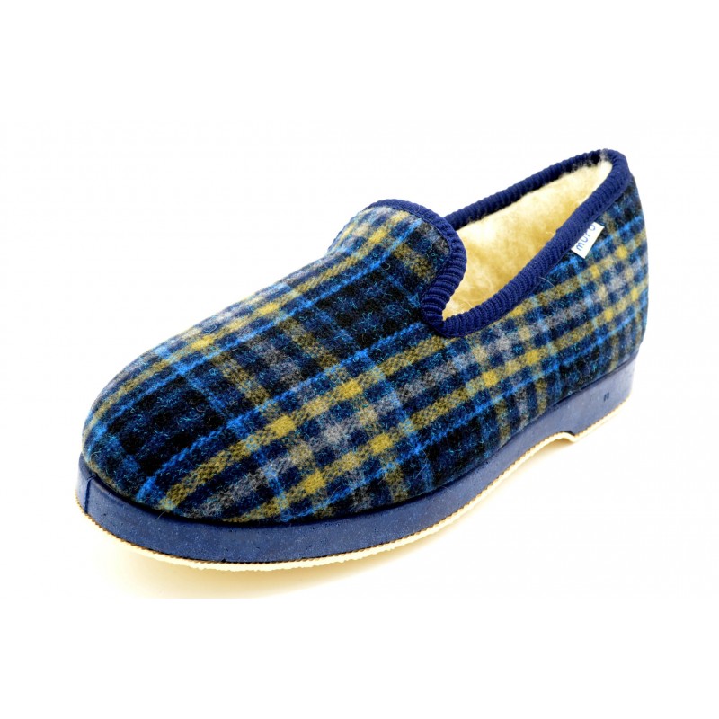 Muro 4604 - Zapatilla de paño con abrigo de lana