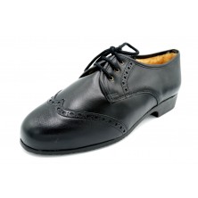 Drucker 985 Negro - Zapato de piel con abrigo