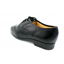 Drucker 985 Negro - Zapato de piel con abrigo