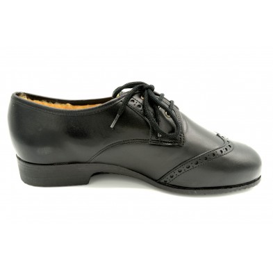 Drucker 985 Negro - Zapato de piel con abrigo