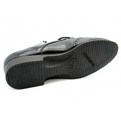 Drucker 985 Negro - Zapato de piel con abrigo
