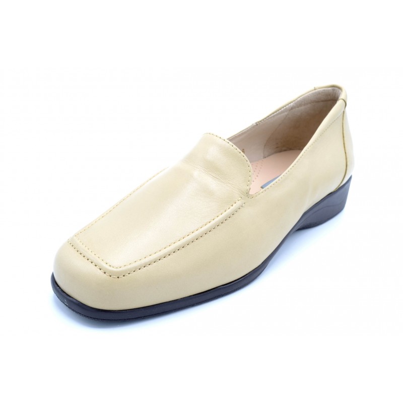 Drucker Calzapedic 1299 Beige - Mocasín anatómico de piel