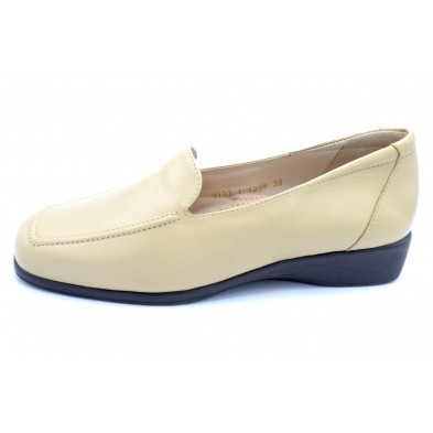 Drucker Calzapedic 1299 Beige - Mocasín anatómico de piel