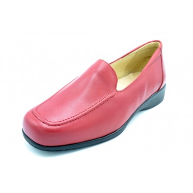 Drucker Calzapedic 1299 Rojo - Mocasín anatómico de piel