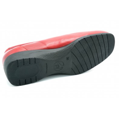 Drucker Calzapedic 1299 Rojo - Mocasín anatómico de piel