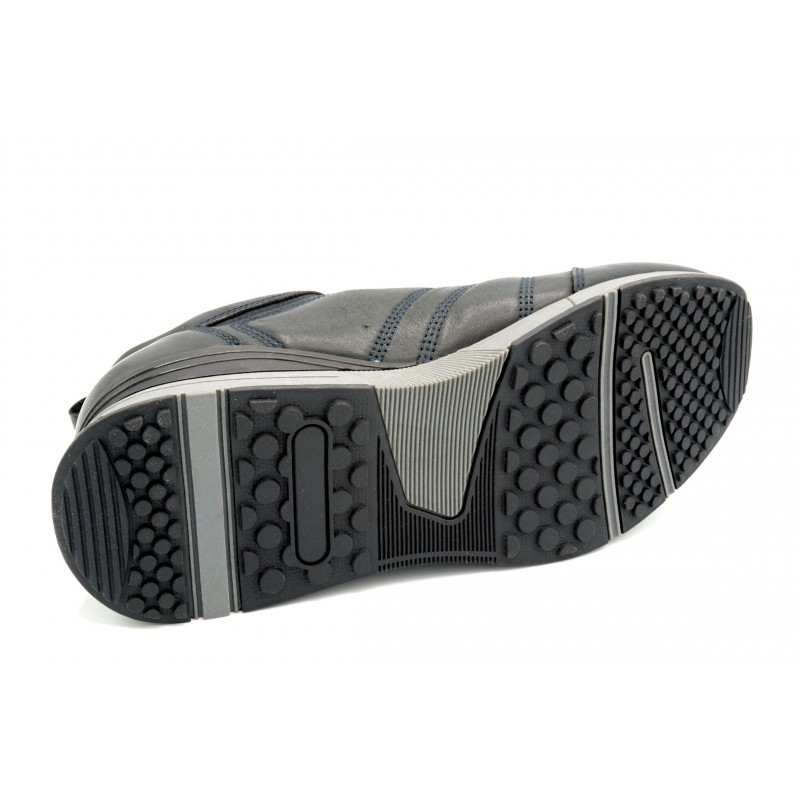 Paredes Forrest Marino - Zapato casual de piel con cordones