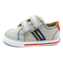 Pablosky 961050 Canvas Piedra - Zapatilla de lona plantilla de piel extraible
