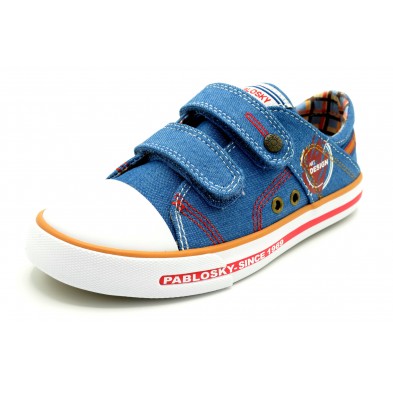 Pablosky 962310 Denim Jeans - Zapatilla de lona con plantilla de piel extraible