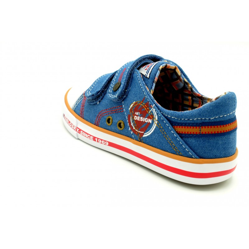 Pablosky 962310 Denim Jeans - Zapatilla de lona con plantilla de piel extraible