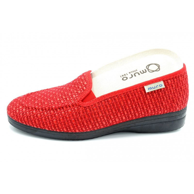 Muro 805 Rojo - Zapatilla de rafia
